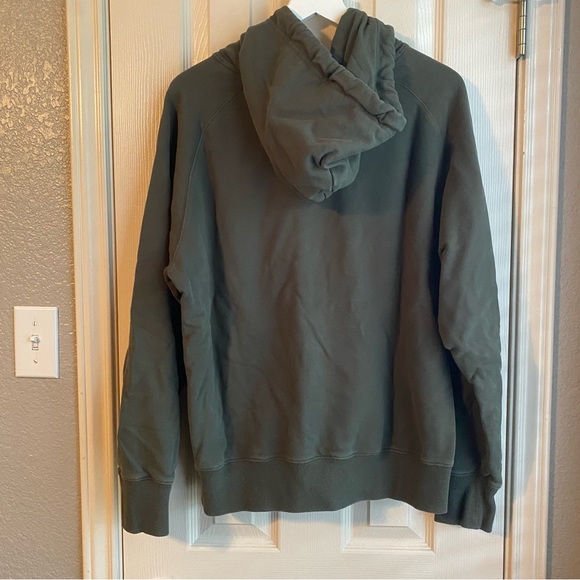 EUC Outdoor Voices Pickup Hoodie in Forest, Size Medium, Cross-stitched Cactus - Picture 4 of 4